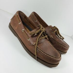 Dockers Brown Leather Loafer Shoes 8